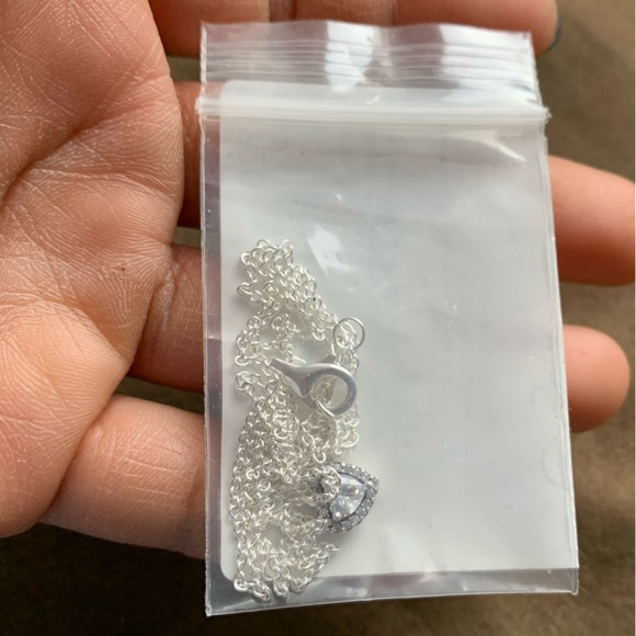 NWOT Elevated Heart Necklace Pendant Sterling Silver 925 - Picture 3 of 10